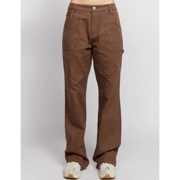 By Samii Ryan - A New Era Smiley Carpenter Pants in Brown - Picture 6 of 6
